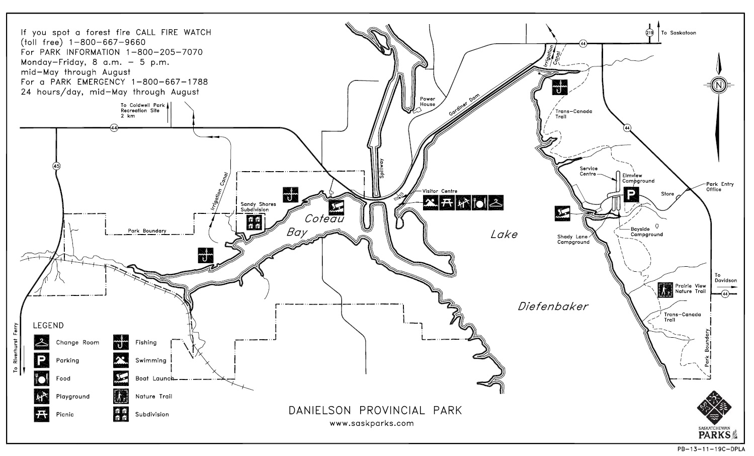 Danielson Provincial Park Map